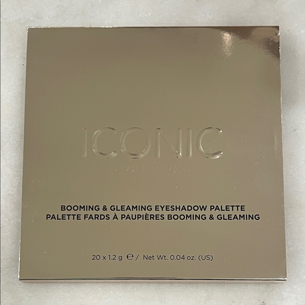 Iconic London Booming & Gleaming Eyeshadow Palette 20 Shade Neutral Glam Palette - Picture 2 of 4